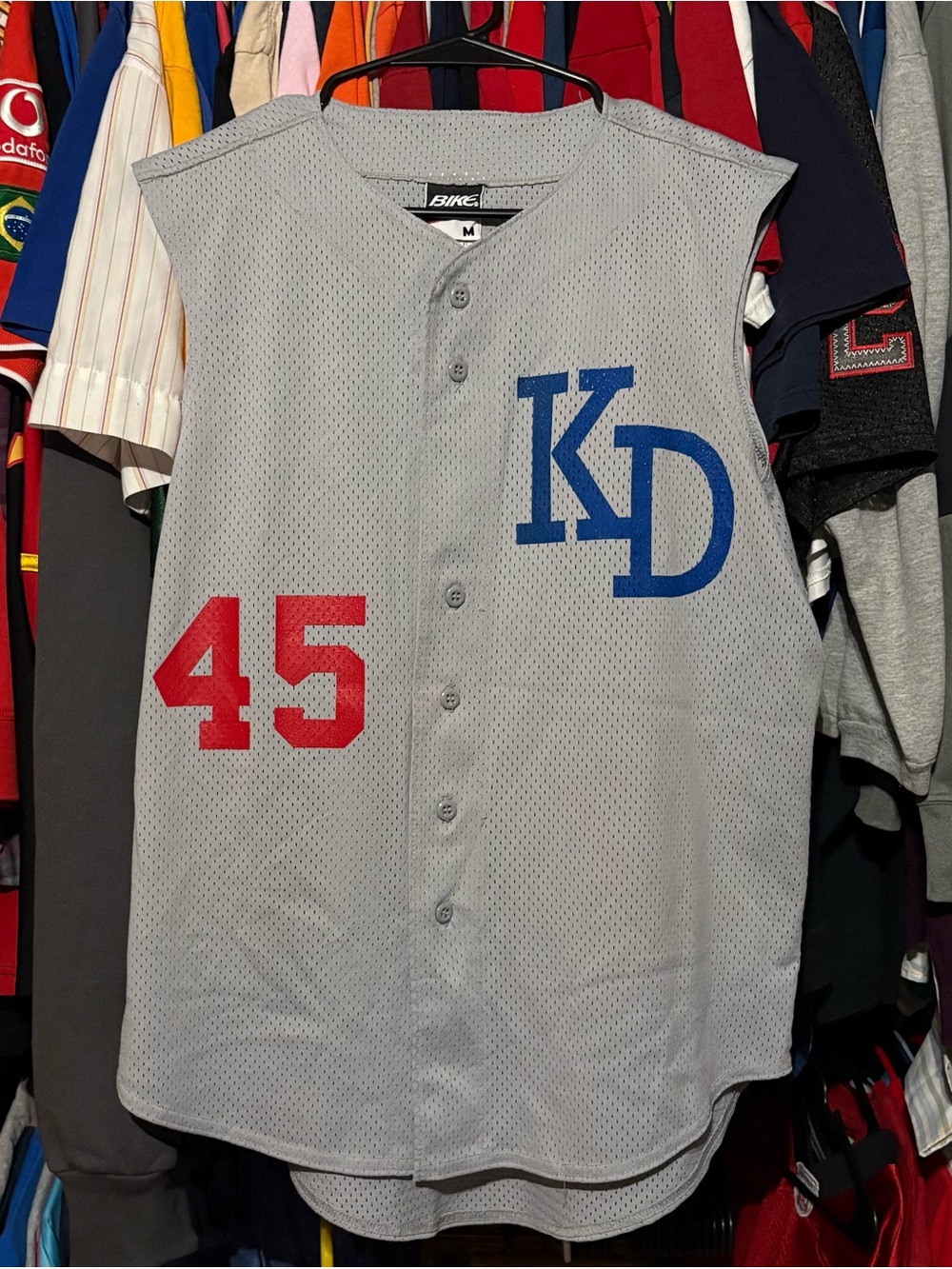 Bike vintage 90s KD #45 sleeveless baseball / softball jersey men’s Med EUC